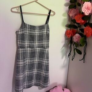 NWOT Urban Outfitters plaid tweed style mini dress size M